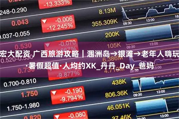 宏大配资 广西旅游攻略｜涠洲岛→银滩→老年人嗨玩·暑假超值·人均约XK_丹丹_Day_爸妈